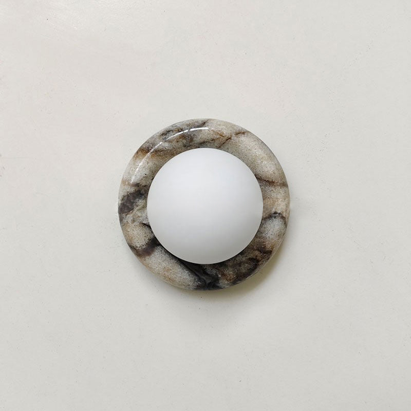 Cemaros Modern Minimalist Jade Glass Wall Lamp - Lamp Copper