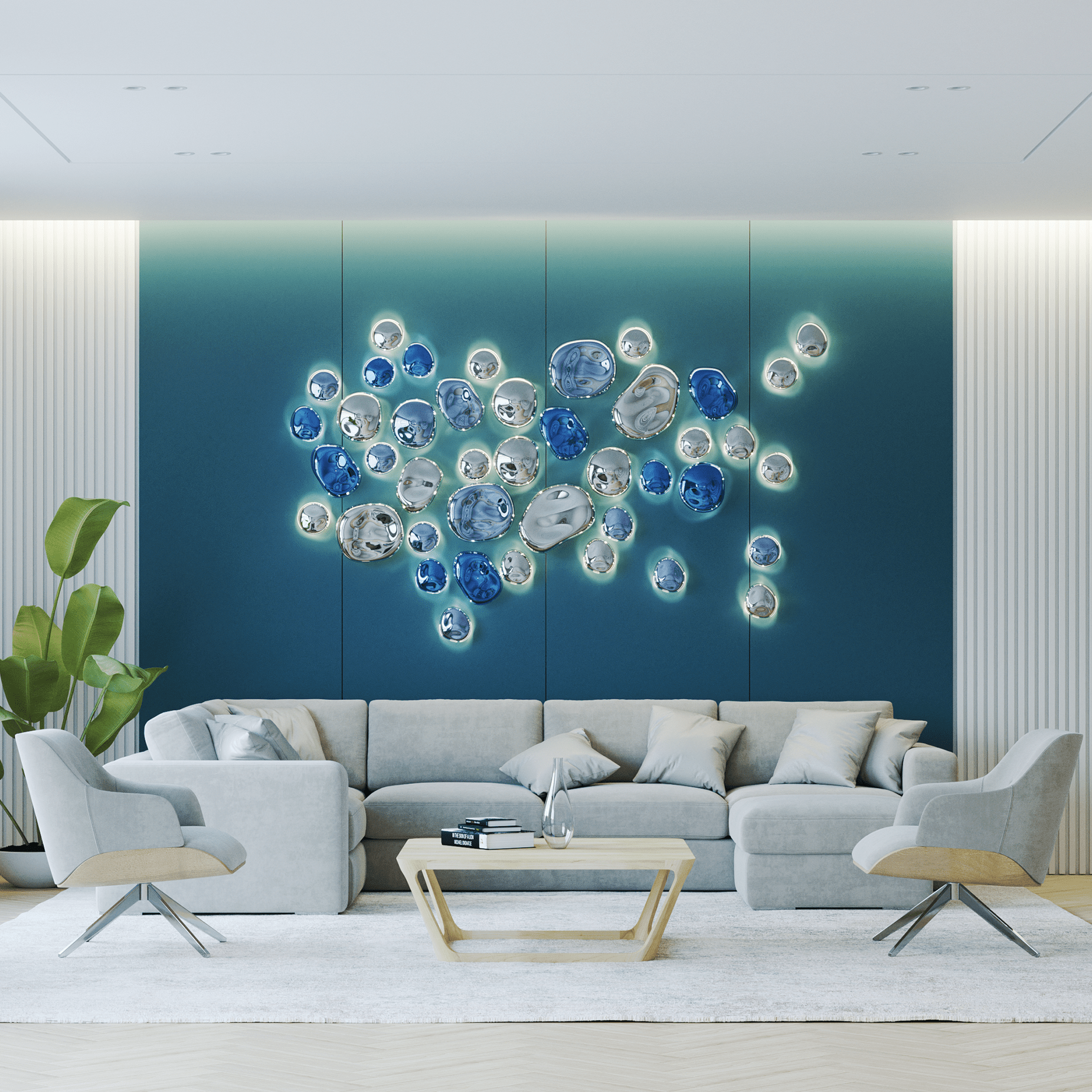Nyzoris Bubble Glass Wall Light - Letslighting