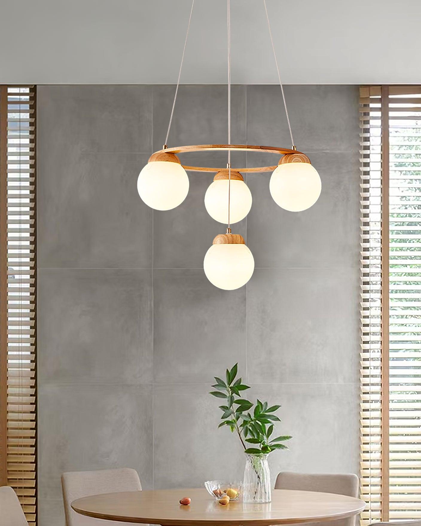 Miira Wood Chandelier - Letslighting