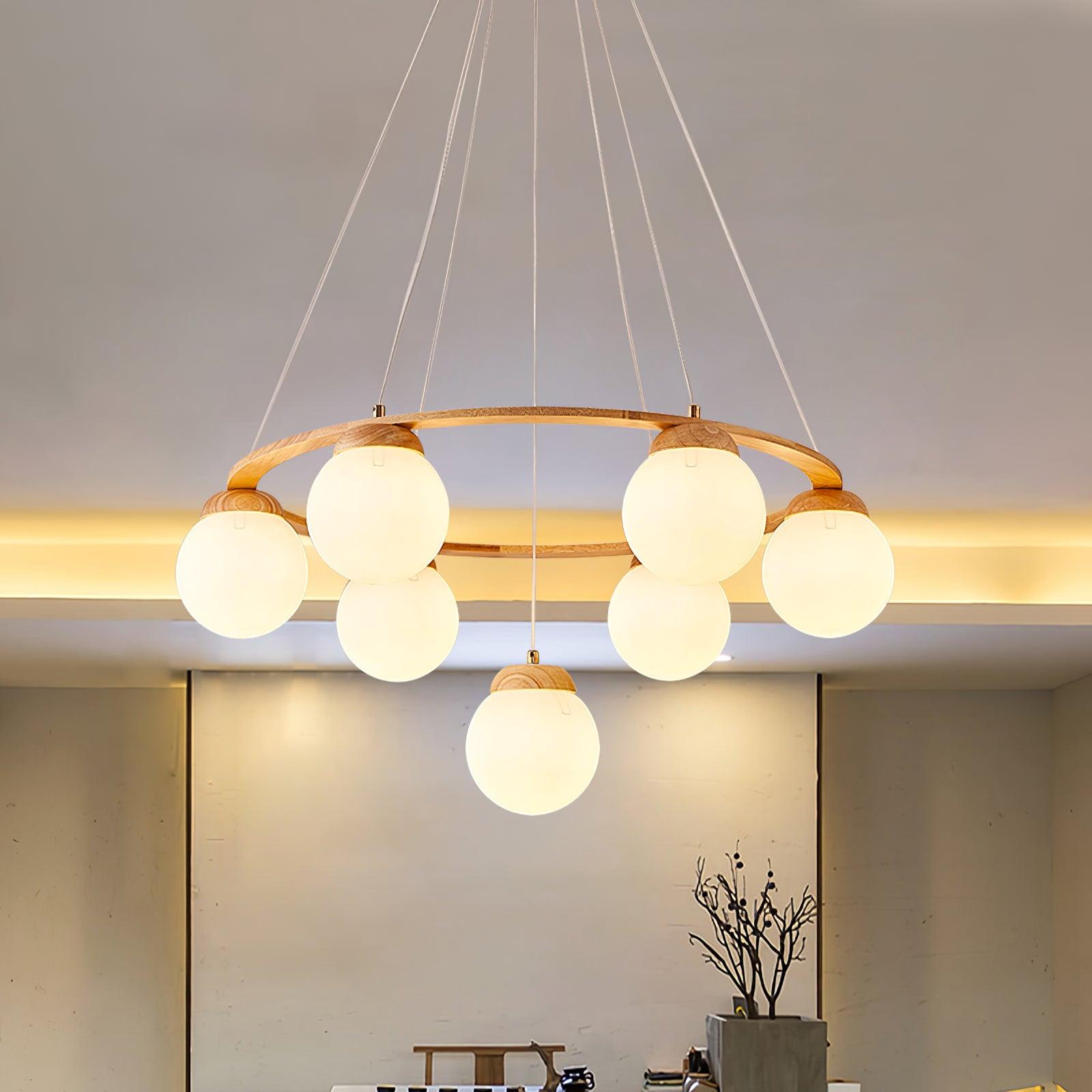 Miira Wood Chandelier - Letslighting