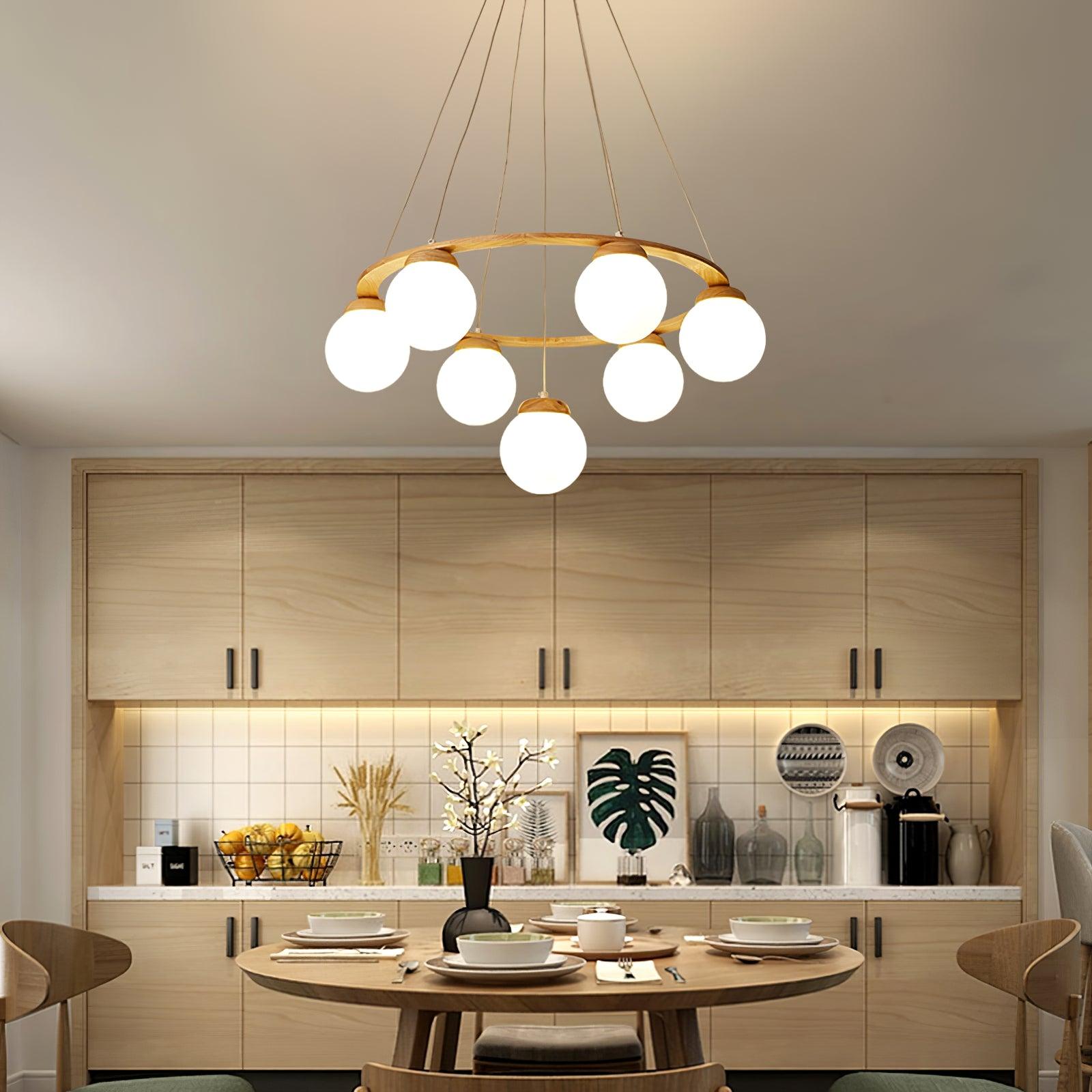 Miira Wood Chandelier - Letslighting