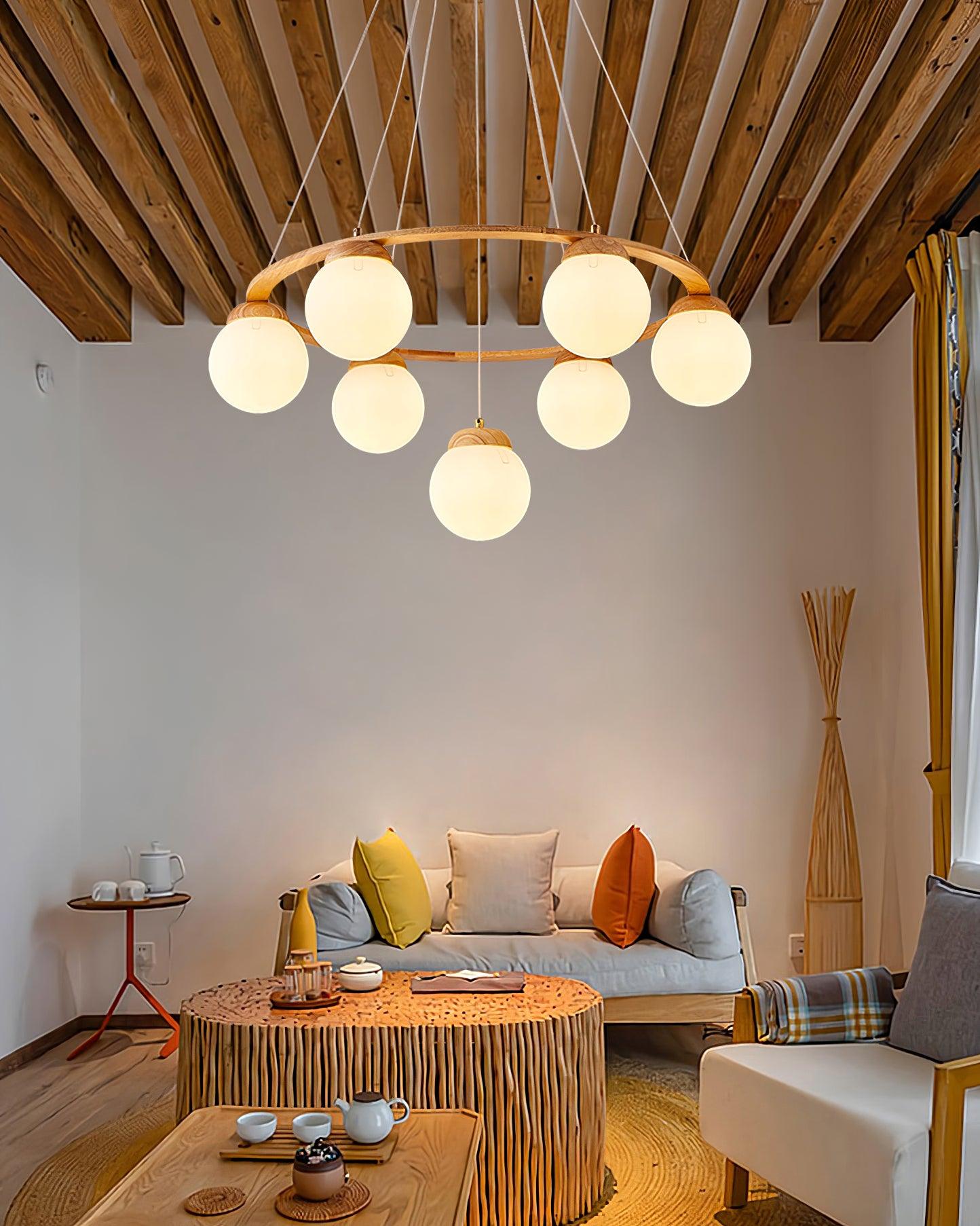 Miira Wood Chandelier - Letslighting