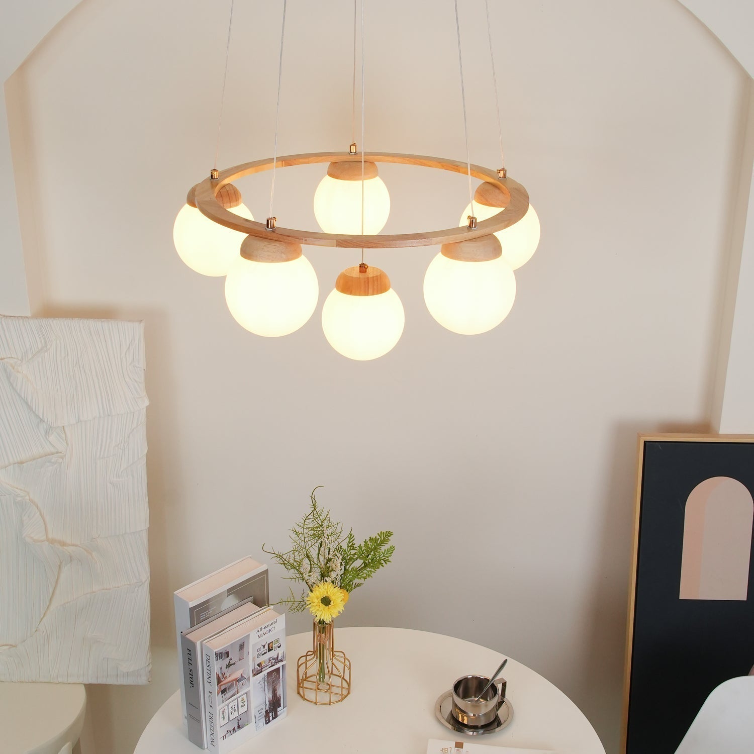Miira Wood Chandelier - Letslighting
