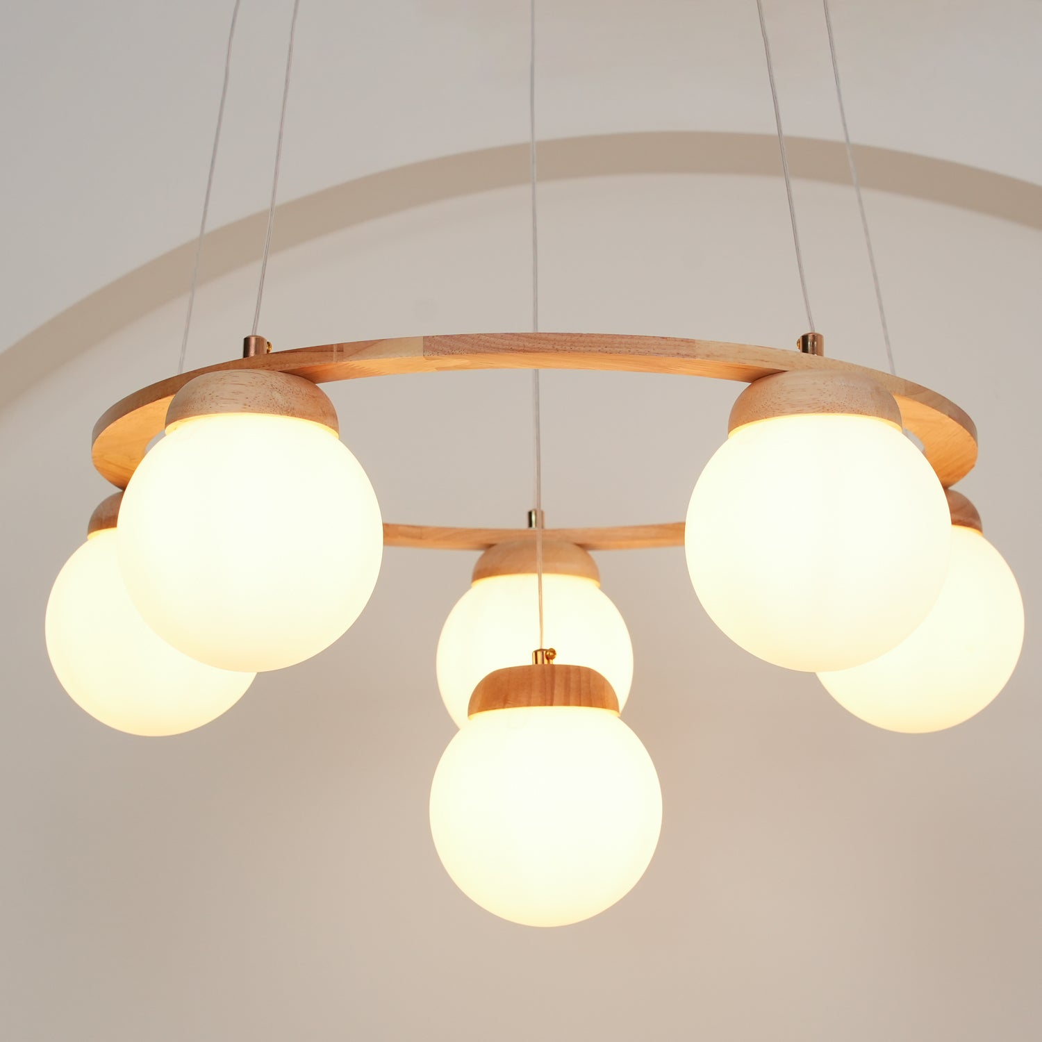 Miira Wood Chandelier - Letslighting