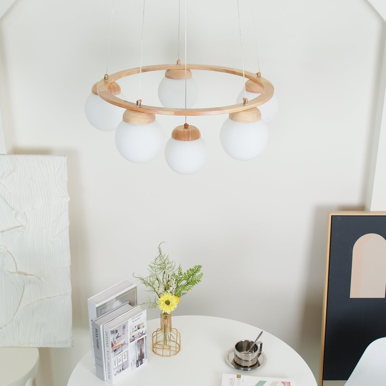 Miira Wood Chandelier - Letslighting