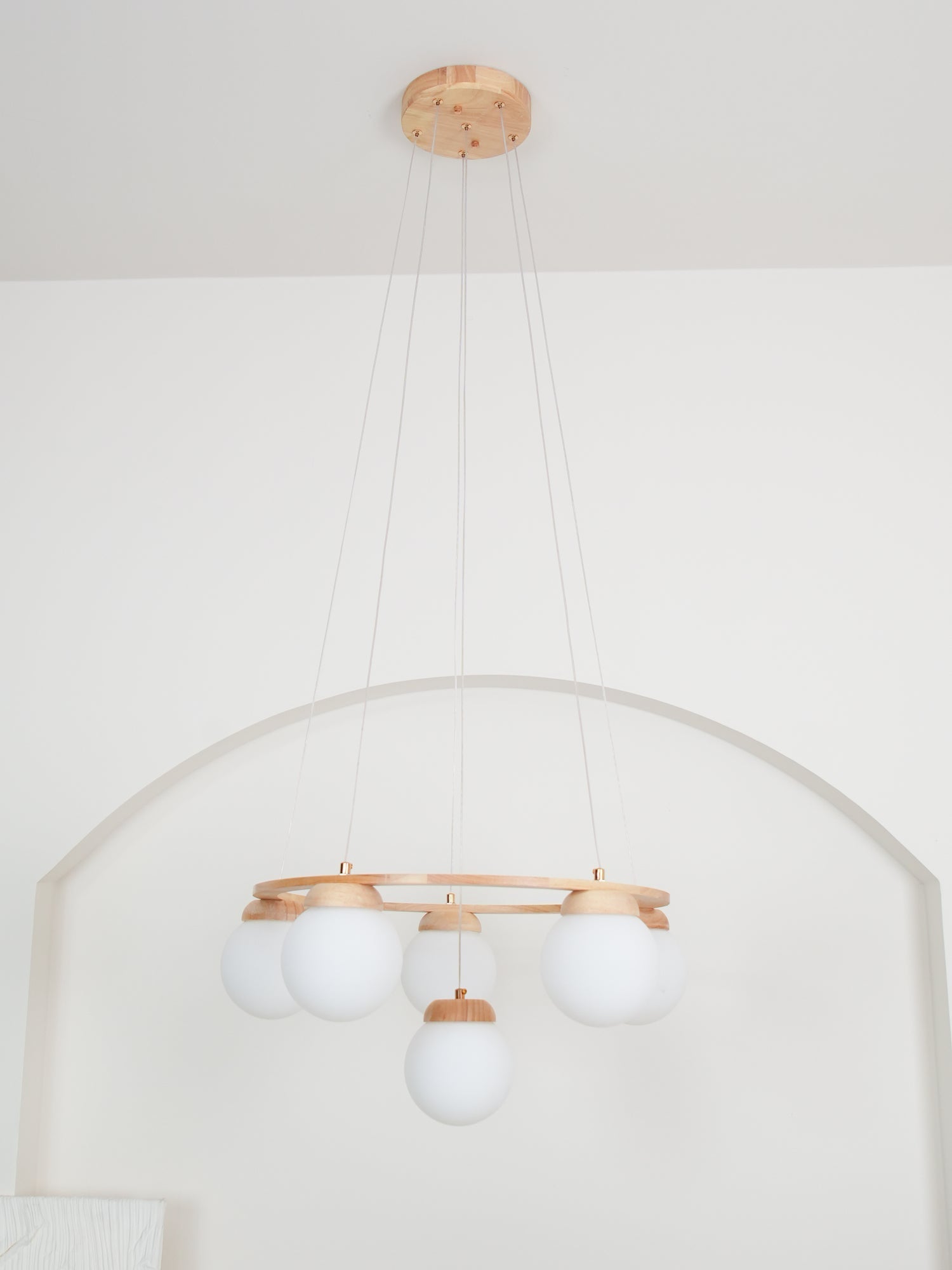 Miira Wood Chandelier - Letslighting