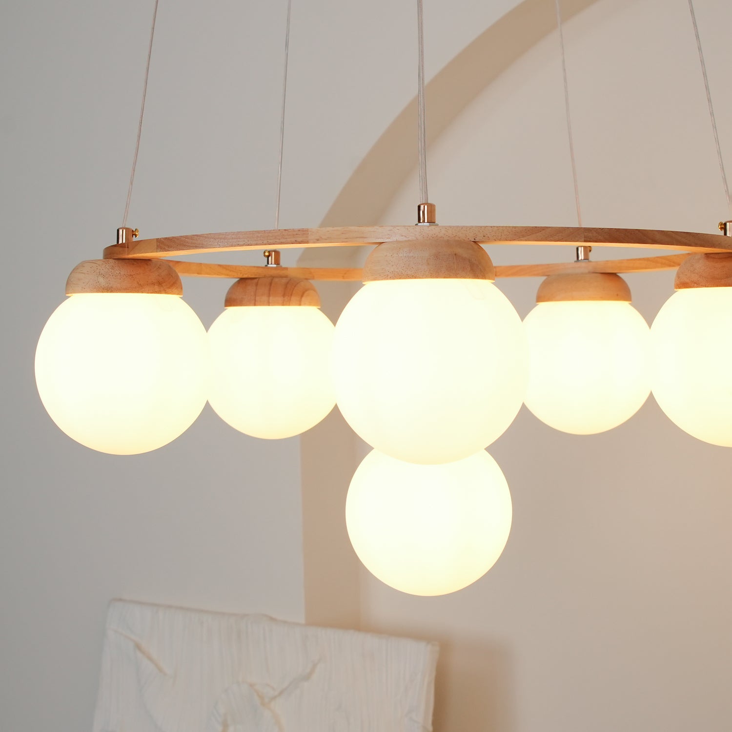Miira Wood Chandelier - Letslighting