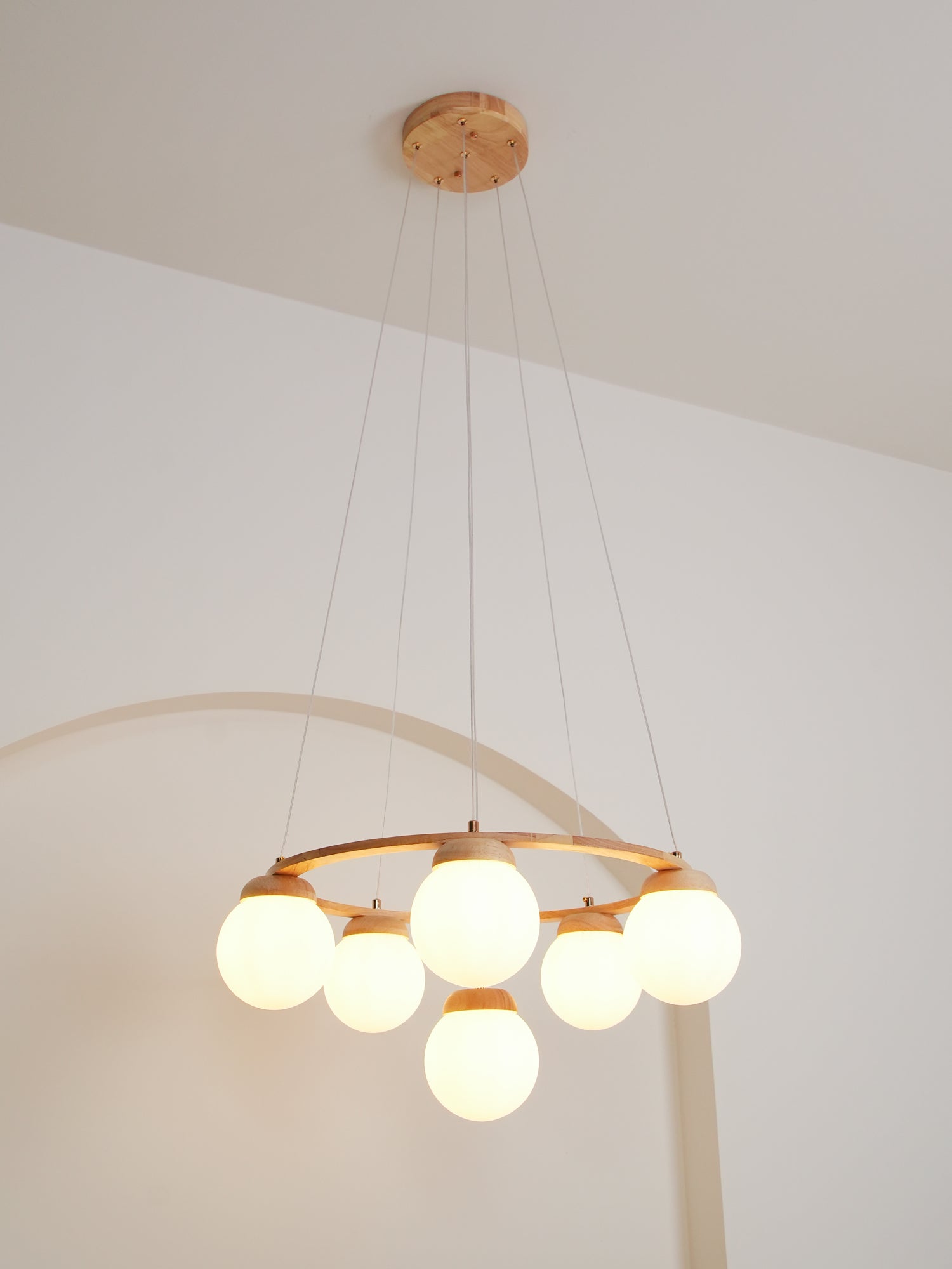 Miira Wood Chandelier - Letslighting