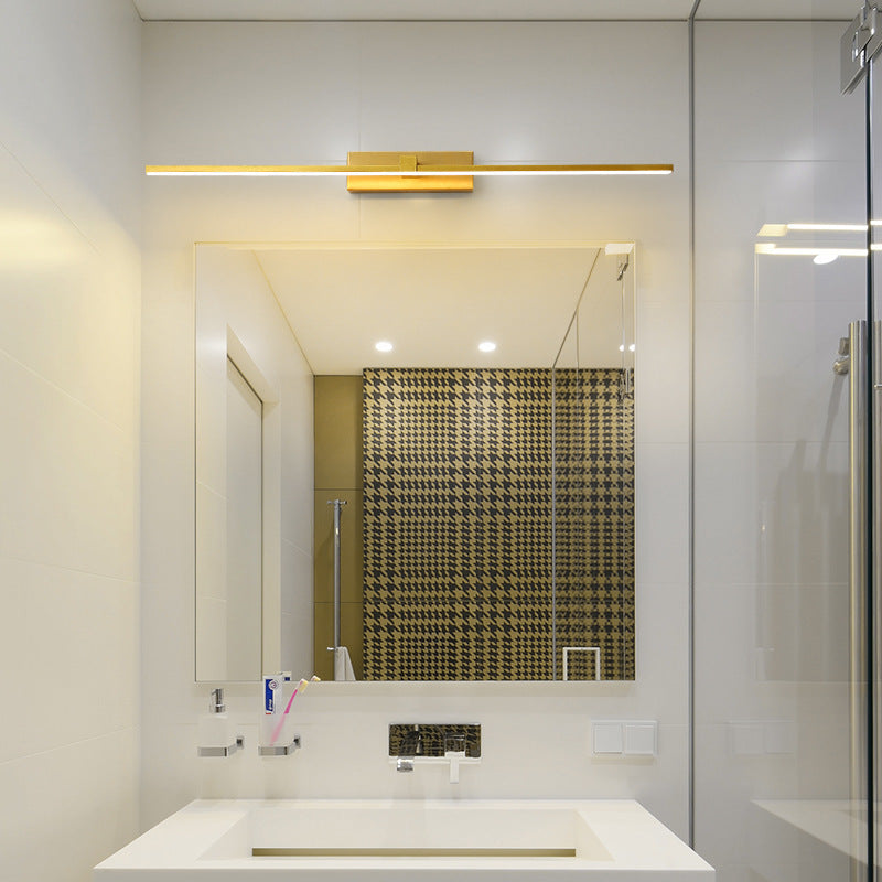 Arisha Moderno Lineal Metal/Acrílico Aplique de Pared Dorado