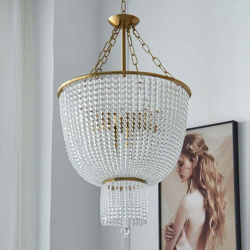 Silva Moderno LED Lámparas de araña Oro Cristal Salón/Dormitorio