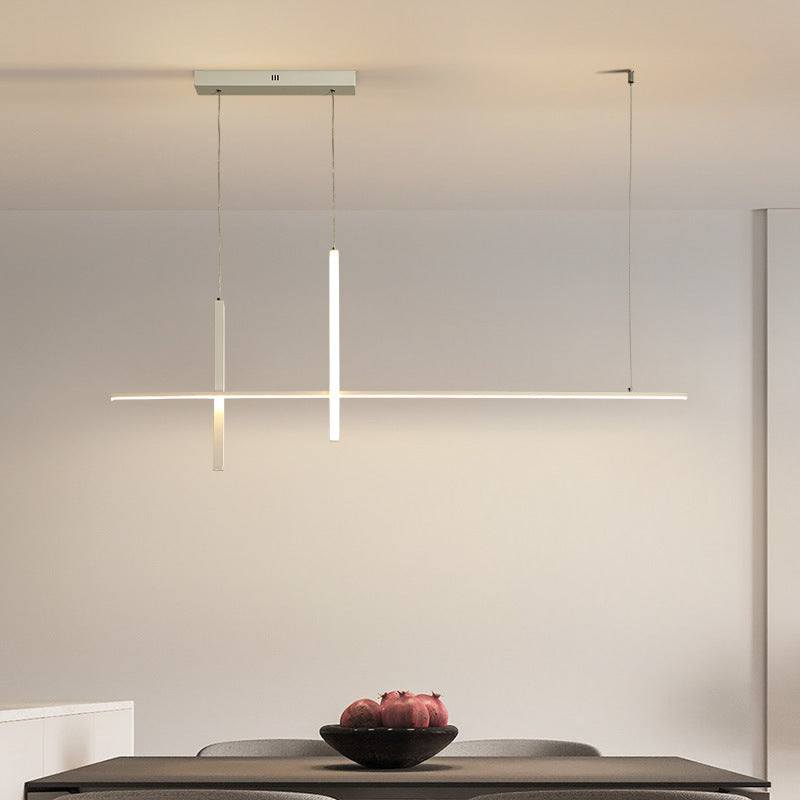 Arisha Moderno Lámpara Colgante Metal/Acrílico Negro/Blanco Comedor