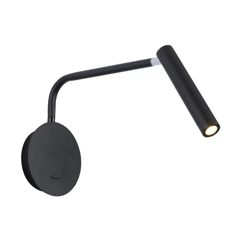 Ray Nórdico Foco Metal/Acrílico Aplique de Pared Negro