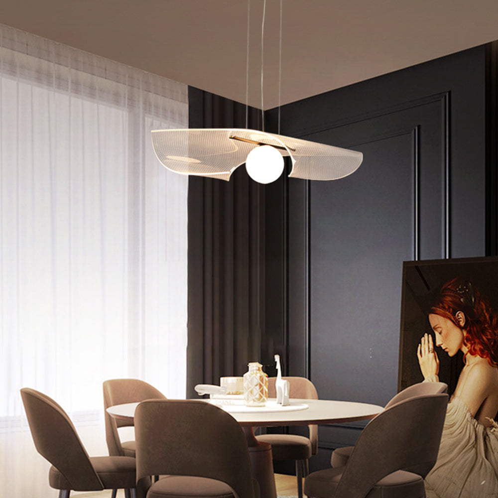 Arisha Minimalismo LED Lámpara Colgante Claro Acrílico Metal Salón
