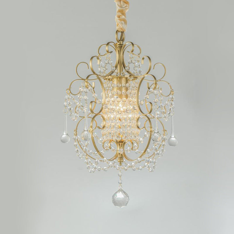 Silva Moderno Metal Cristal Lámpara Colgante Dormitorio