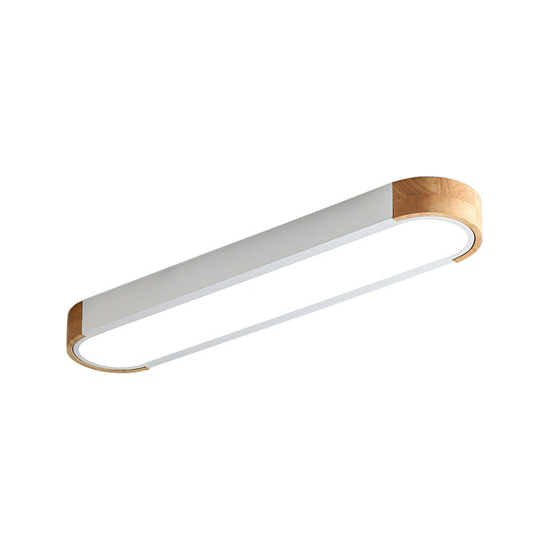 Morandi Nordic LED Madera Lámpara de Techo Blanca/Gris/Verde