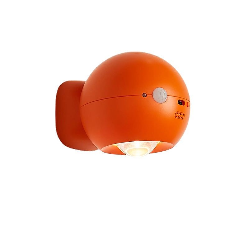 Modern Minimalita Bola Aplique de Pared Marrón/Gris/Naranja