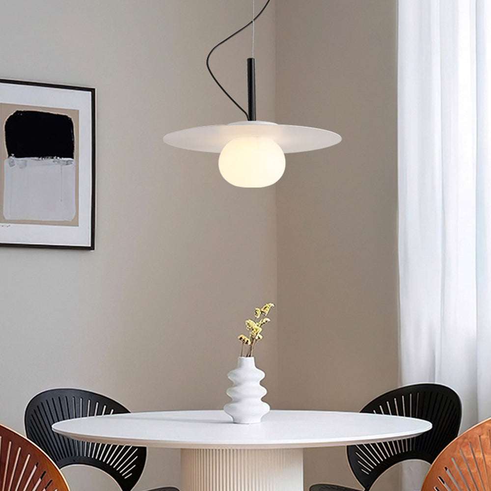 Arisha Minimalista Lámpara Colgante Metal Vidrio Comedor Estudio