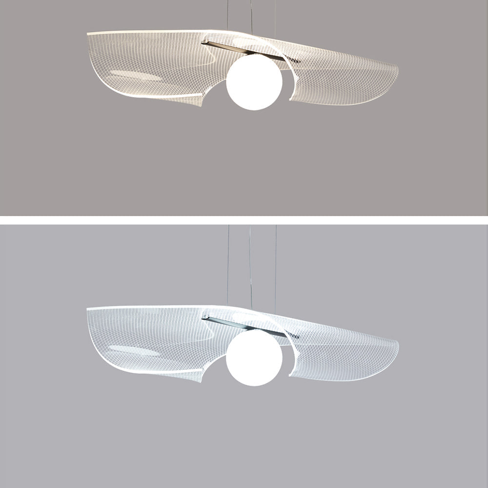 Arisha Minimalismo LED Lámpara Colgante Claro Acrílico Metal Salón