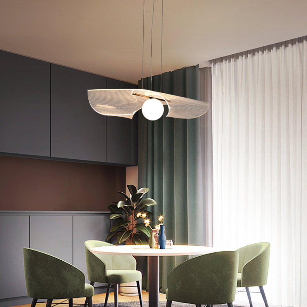 Arisha Minimalismo LED Lámpara Colgante Claro Acrílico Metal Salón