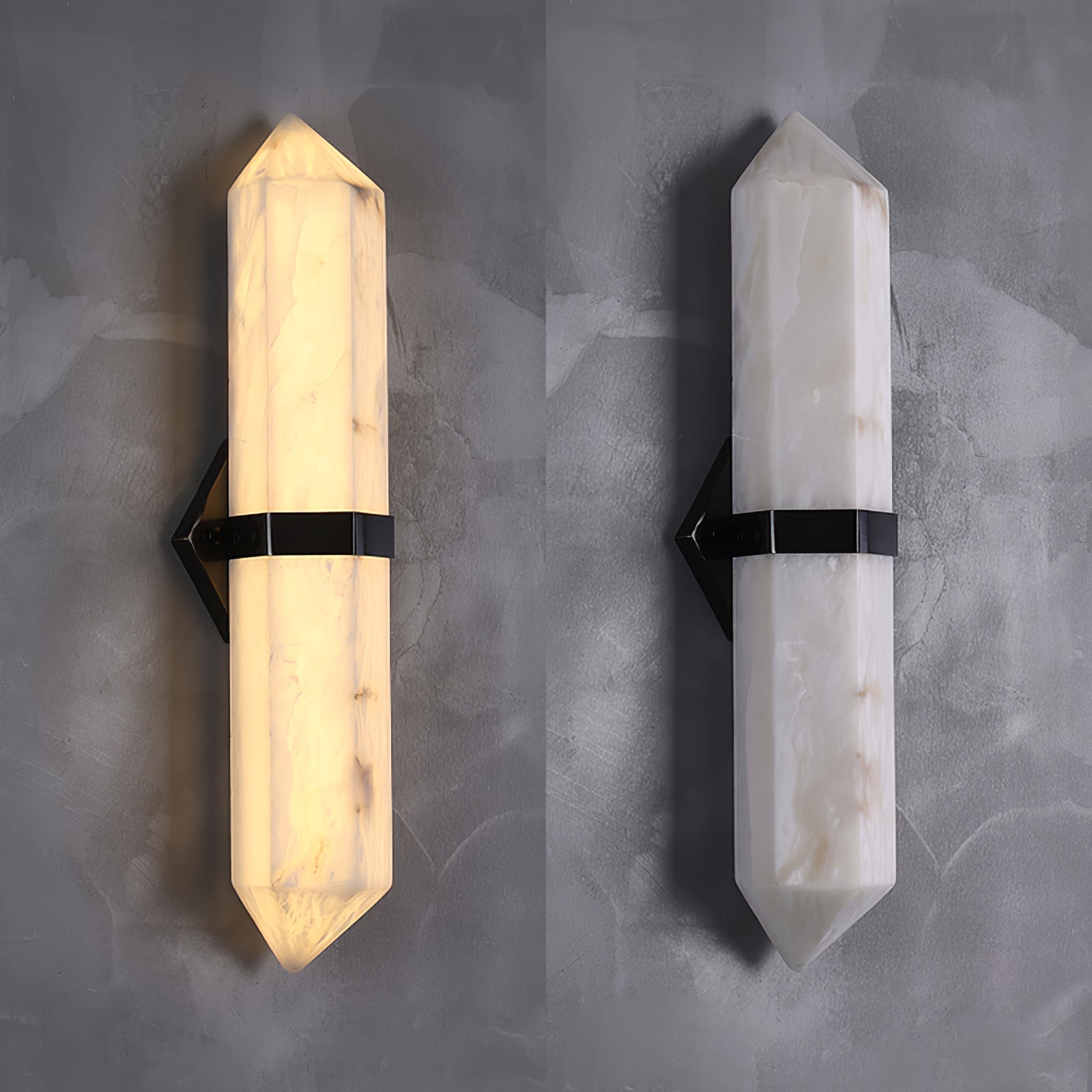 Alabaster Obelisk Wall Sconce - Letslighting
