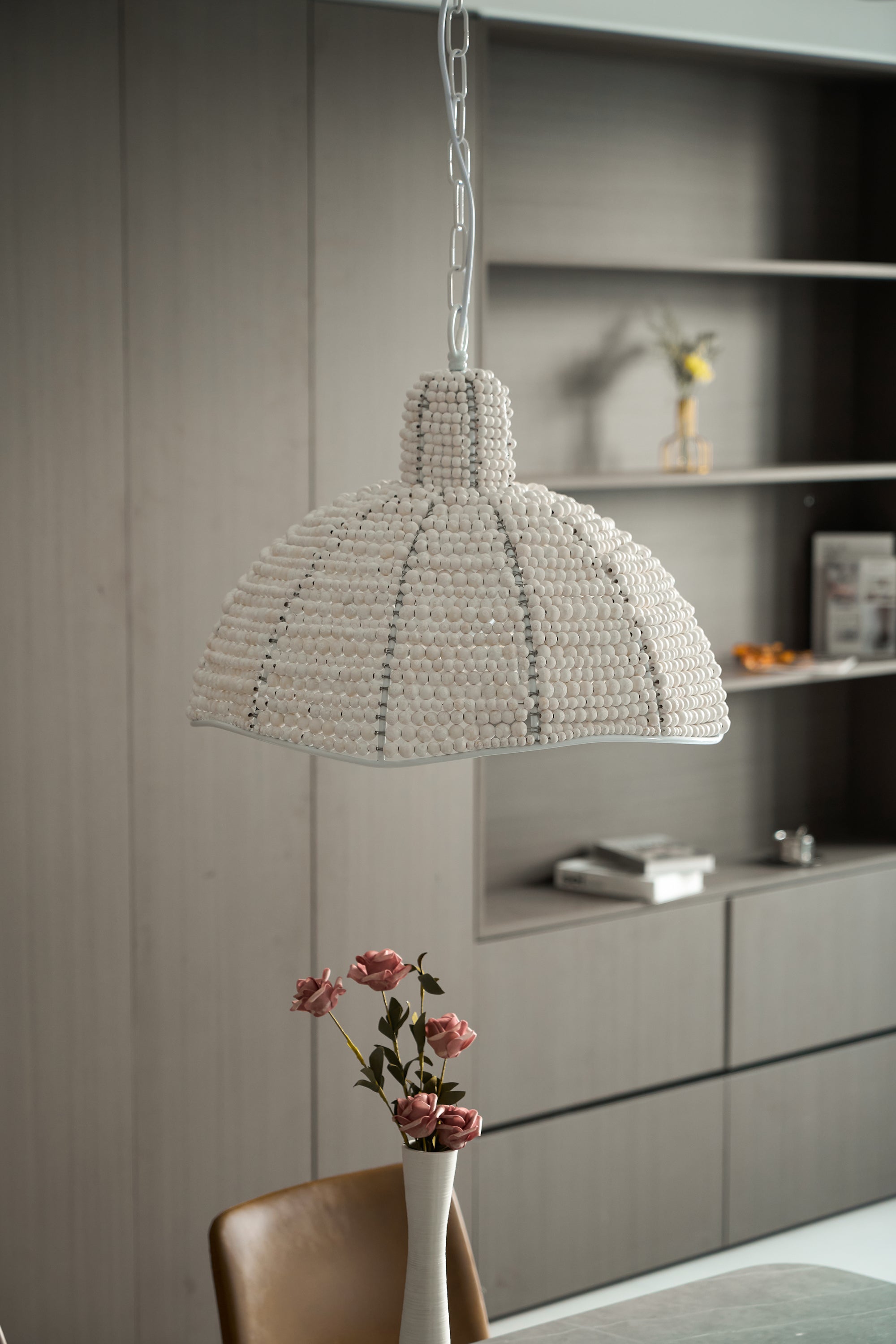 Veliraris Postmodern Luxury Metal Wood Pendant Lamp - Lamp Copper