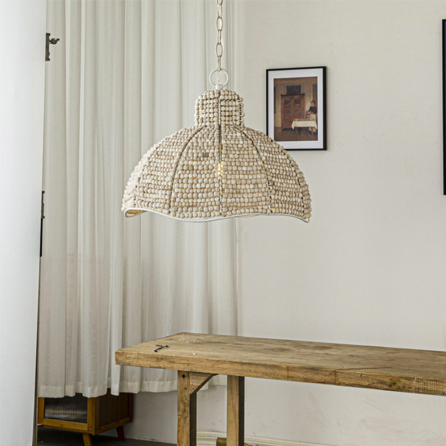 Veliraris Postmodern Luxury Metal Wood Pendant Lamp - Lamp Copper