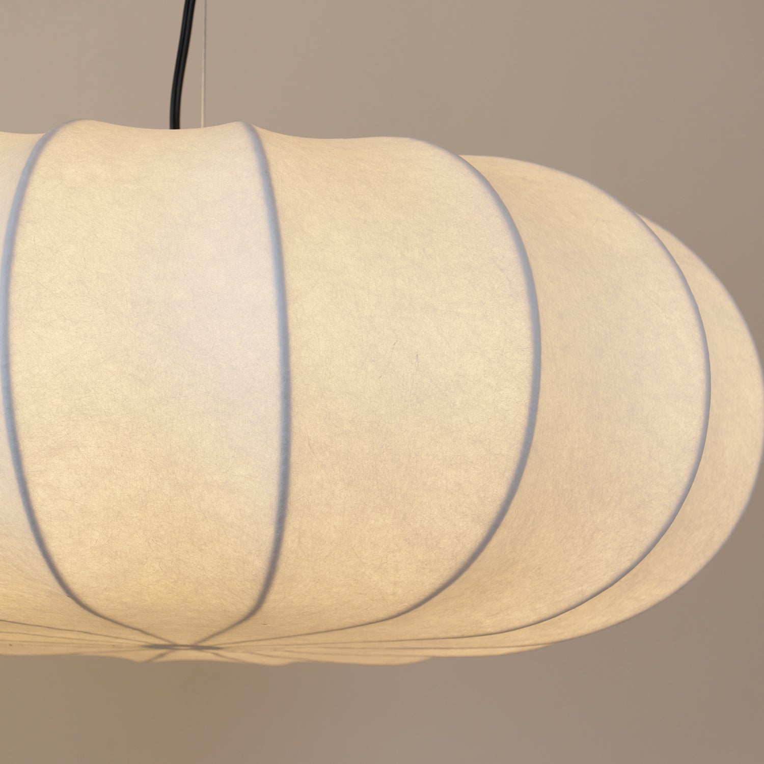 Oblate Silk Pendant Lamp - Letslighting