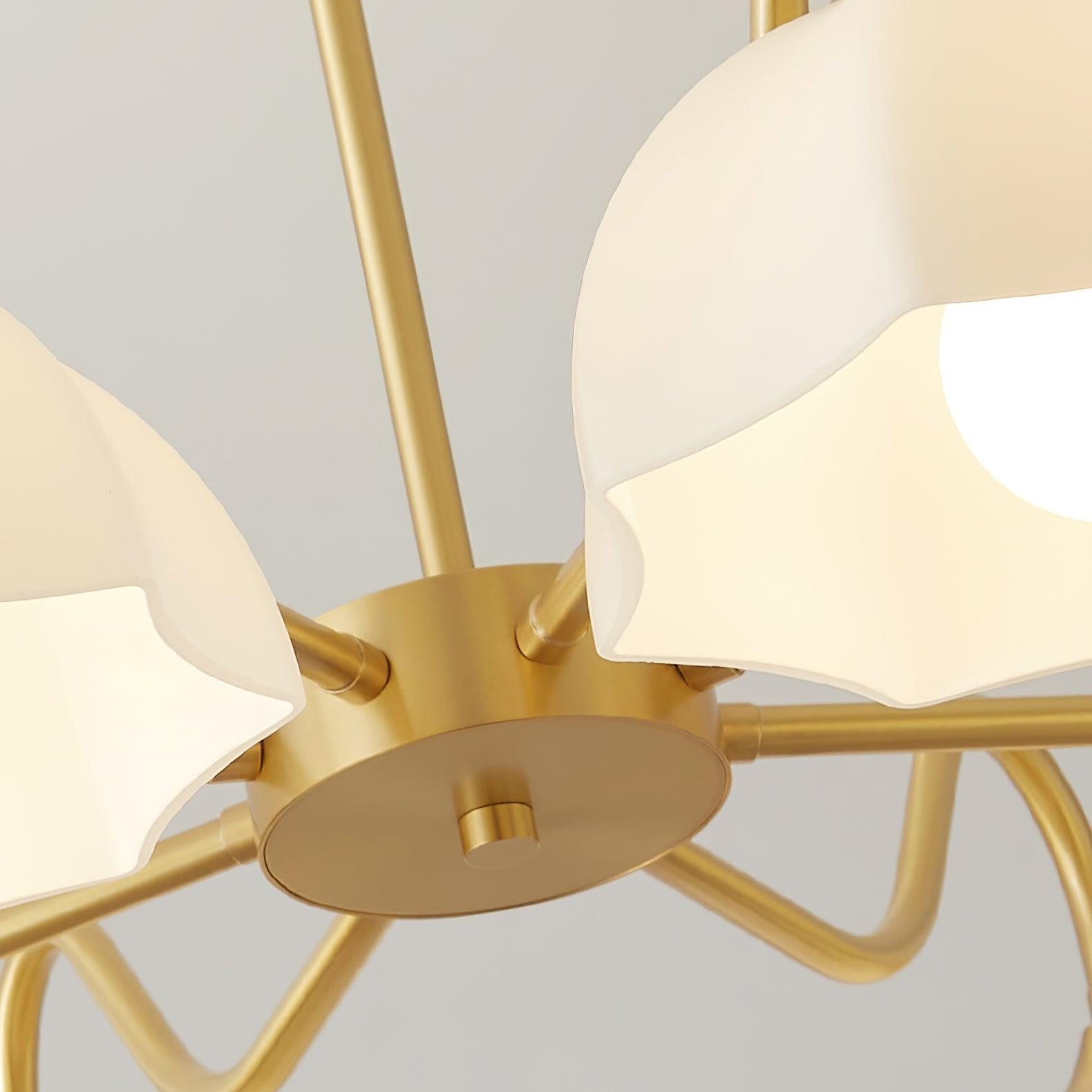 Octagonal Glass Bowl Chandelier - Letslighting
