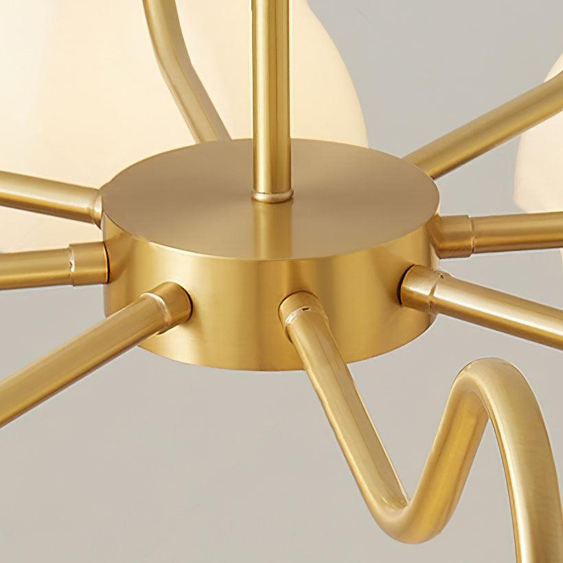 Octagonal Glass Bowl Chandelier - Letslighting