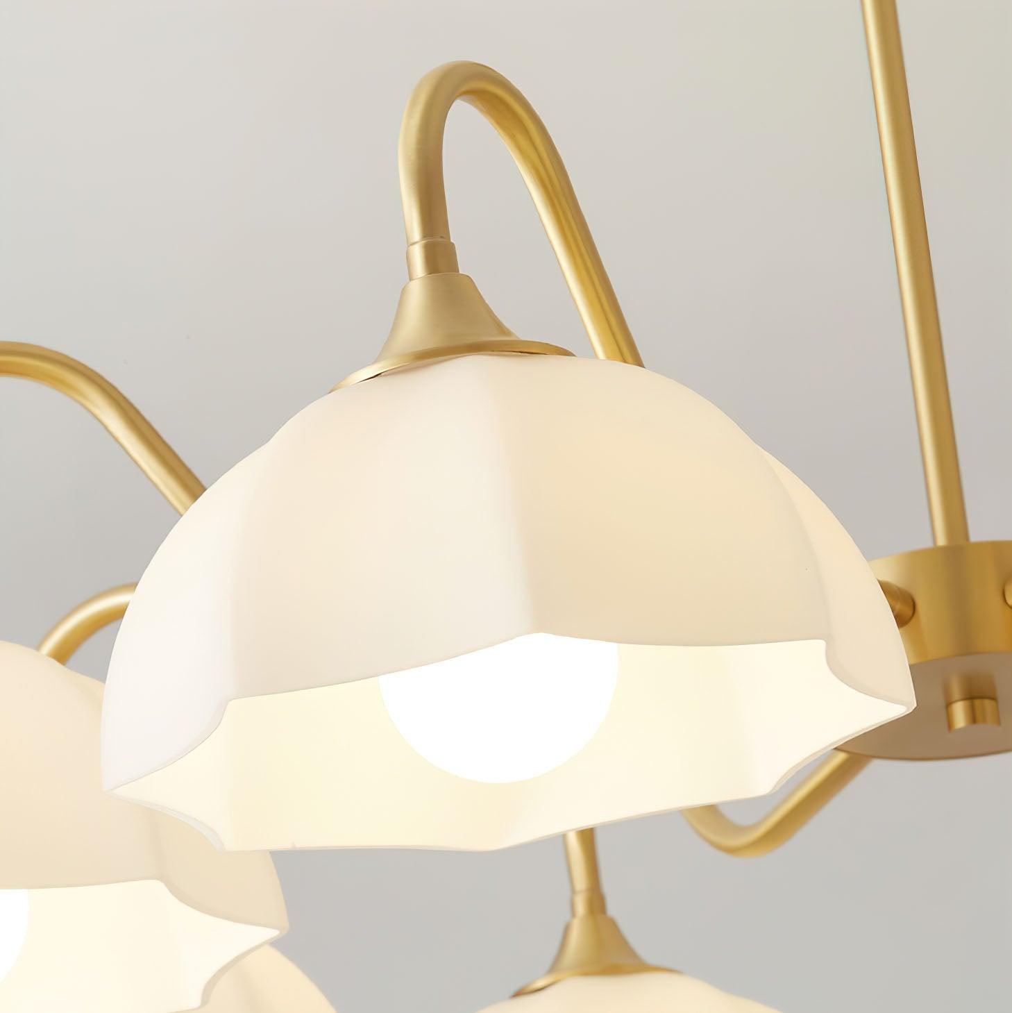 Octagonal Glass Bowl Chandelier - Letslighting
