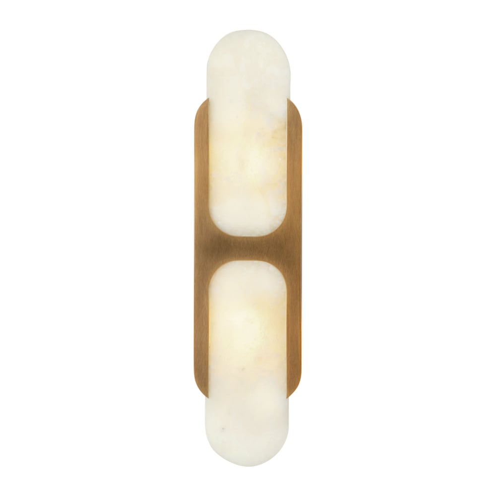Ulthaora Double Globe Alabaster Wall Light - Letslighting