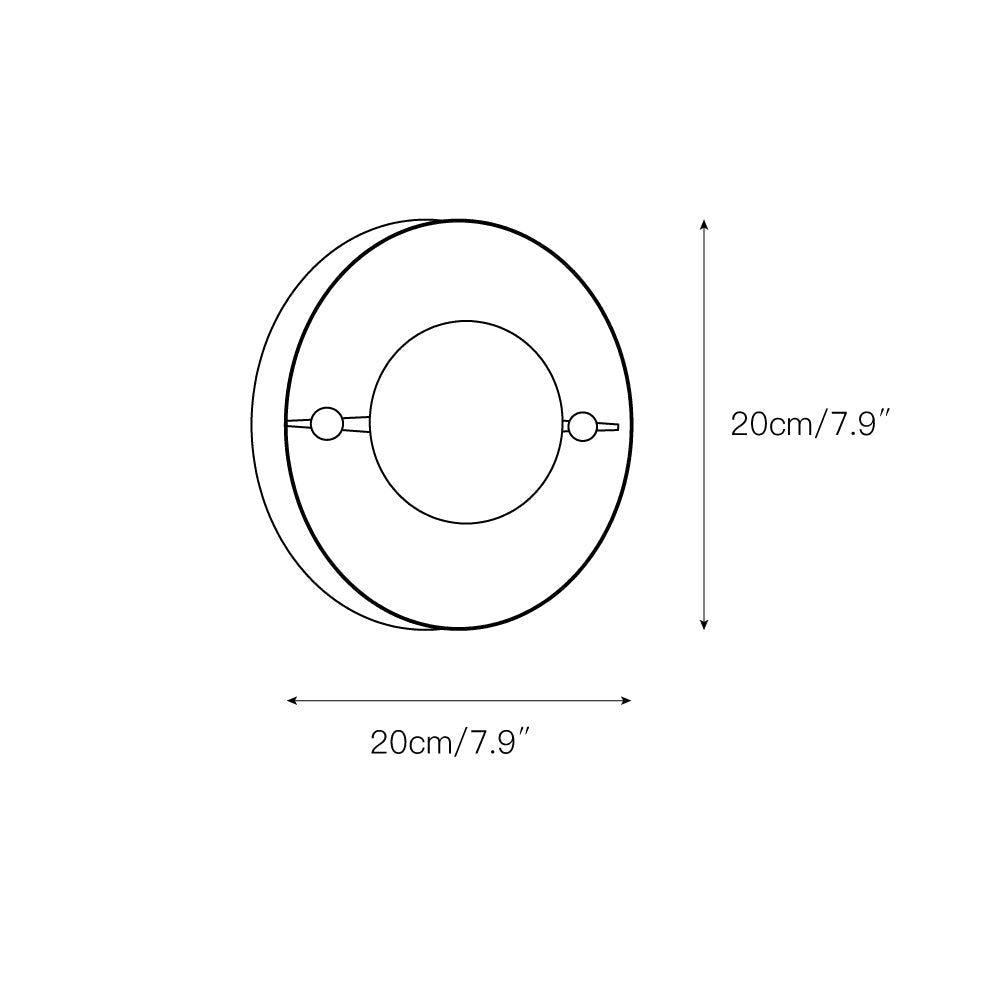 Evtala Modern Minimalist Metal Alabaster Wall Lamp - Lamp Copper