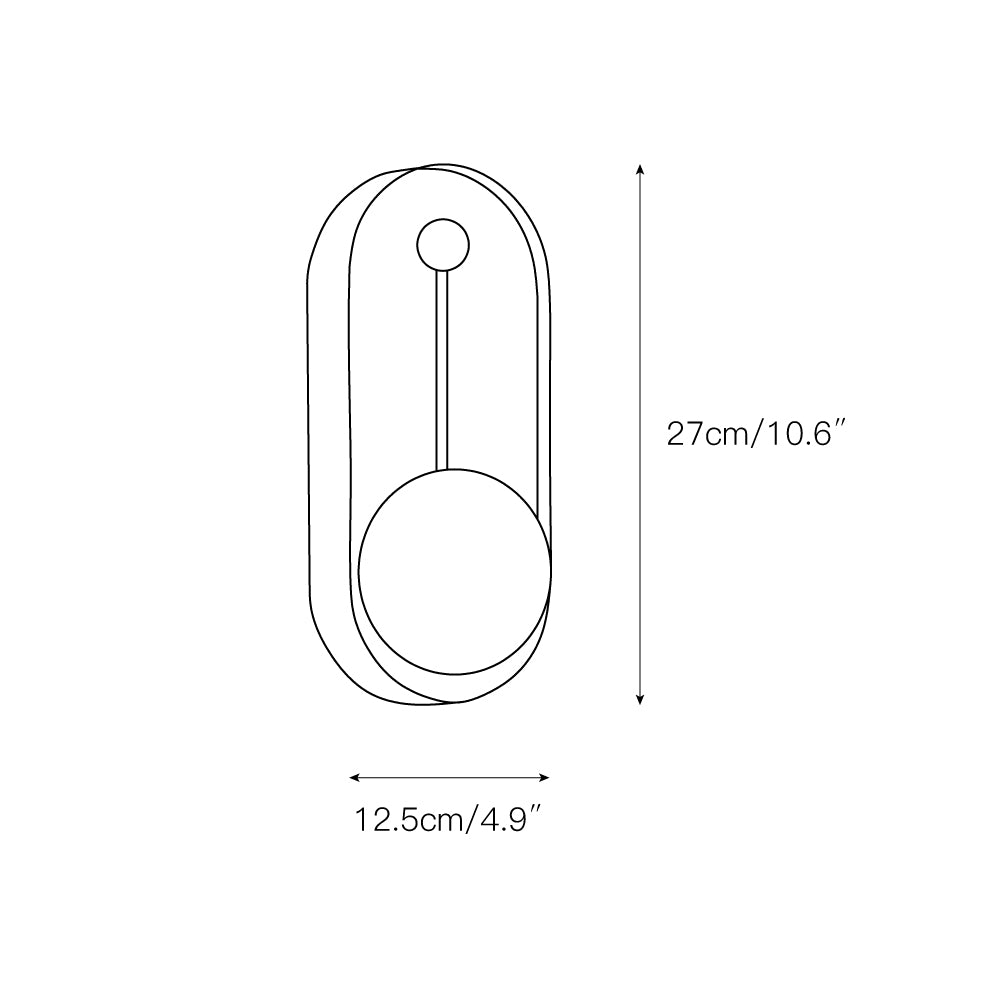 Evtala Modern Minimalist Metal Alabaster Wall Lamp - Lamp Copper