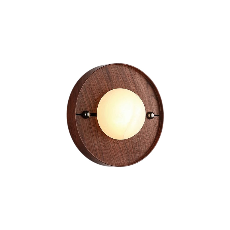 Evtala Modern Minimalist Metal Alabaster Wall Lamp - Lamp Copper