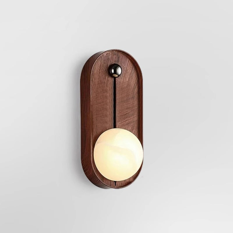 Evtala Modern Minimalist Metal Alabaster Wall Lamp - Lamp Copper