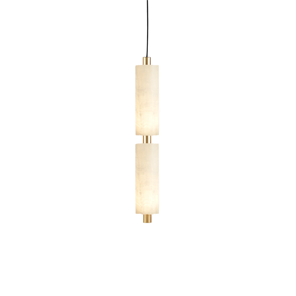 Zovarion Modern Minimalist Cluster Alabaster Pendant Light - Lamp Copper