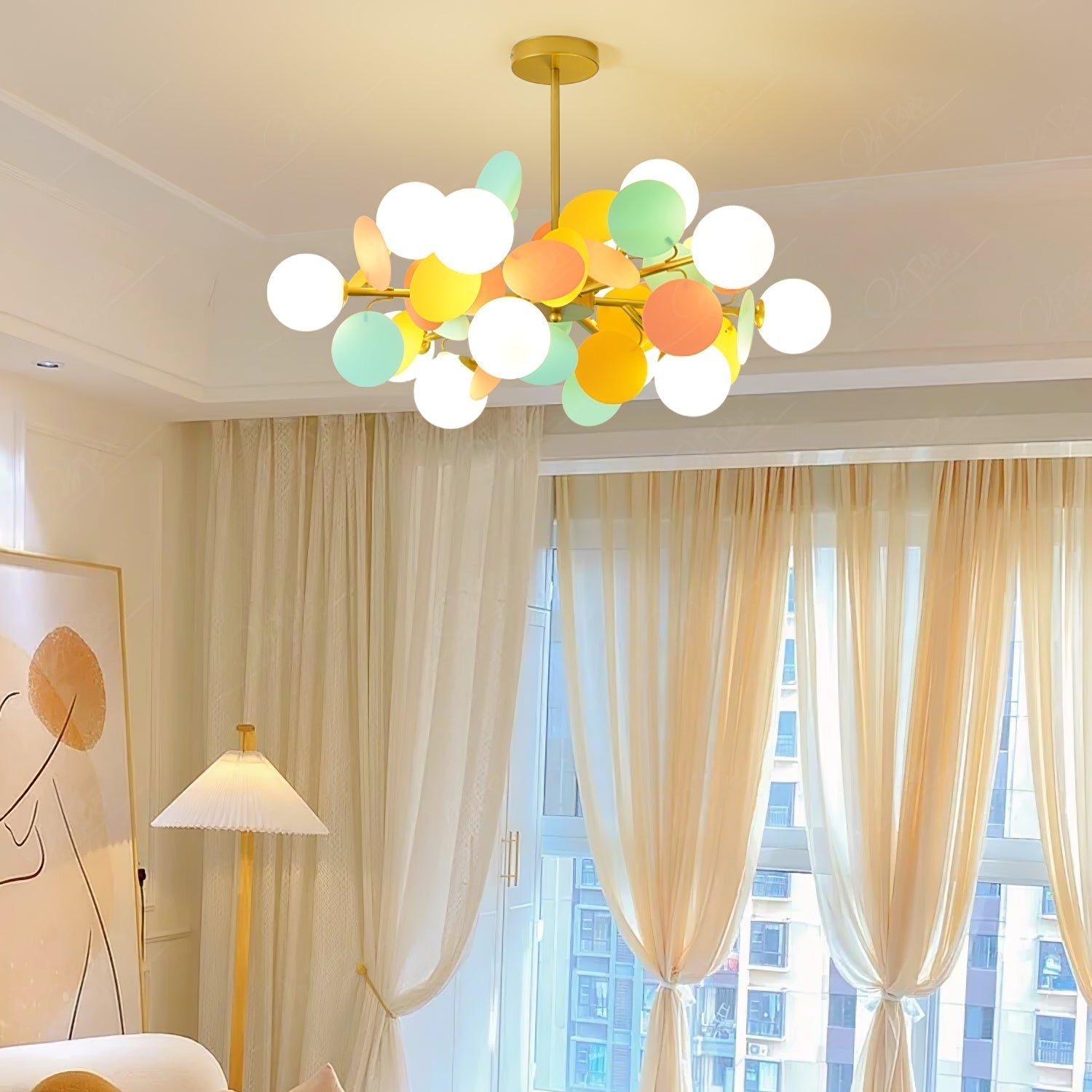 Off White Tree Chandelier - Letslighting
