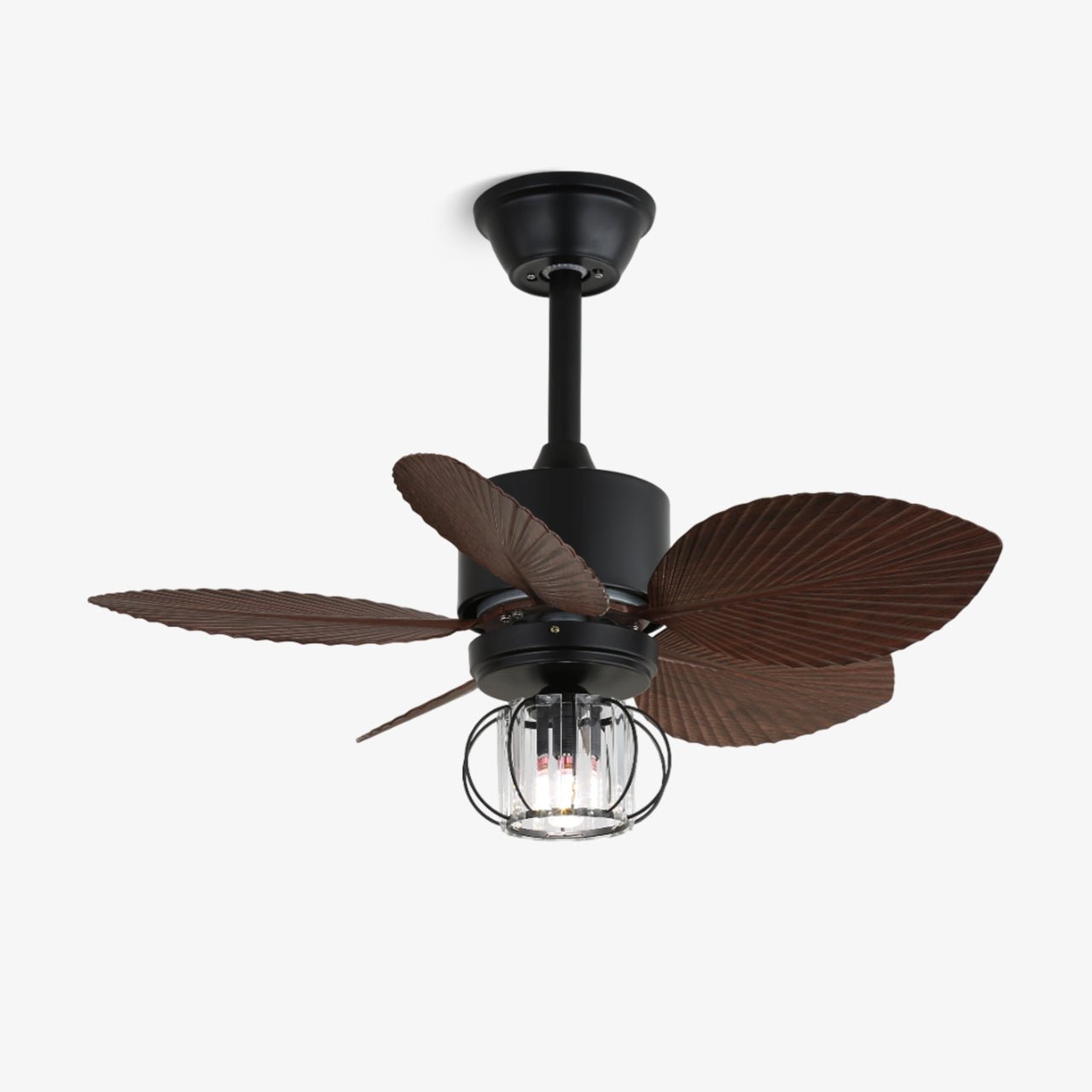 Ventilador de Techo Industrial Caden con aspas de Madera de Nogal