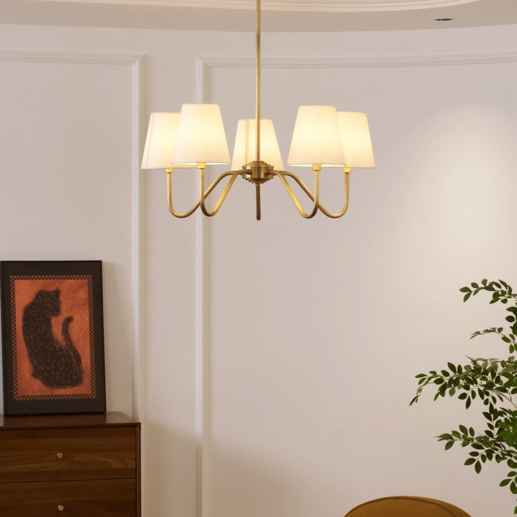 Opaluxe Brass Chandelier - Letslighting