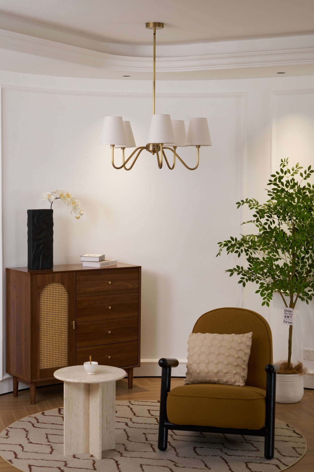 Opaluxe Brass Chandelier - Letslighting