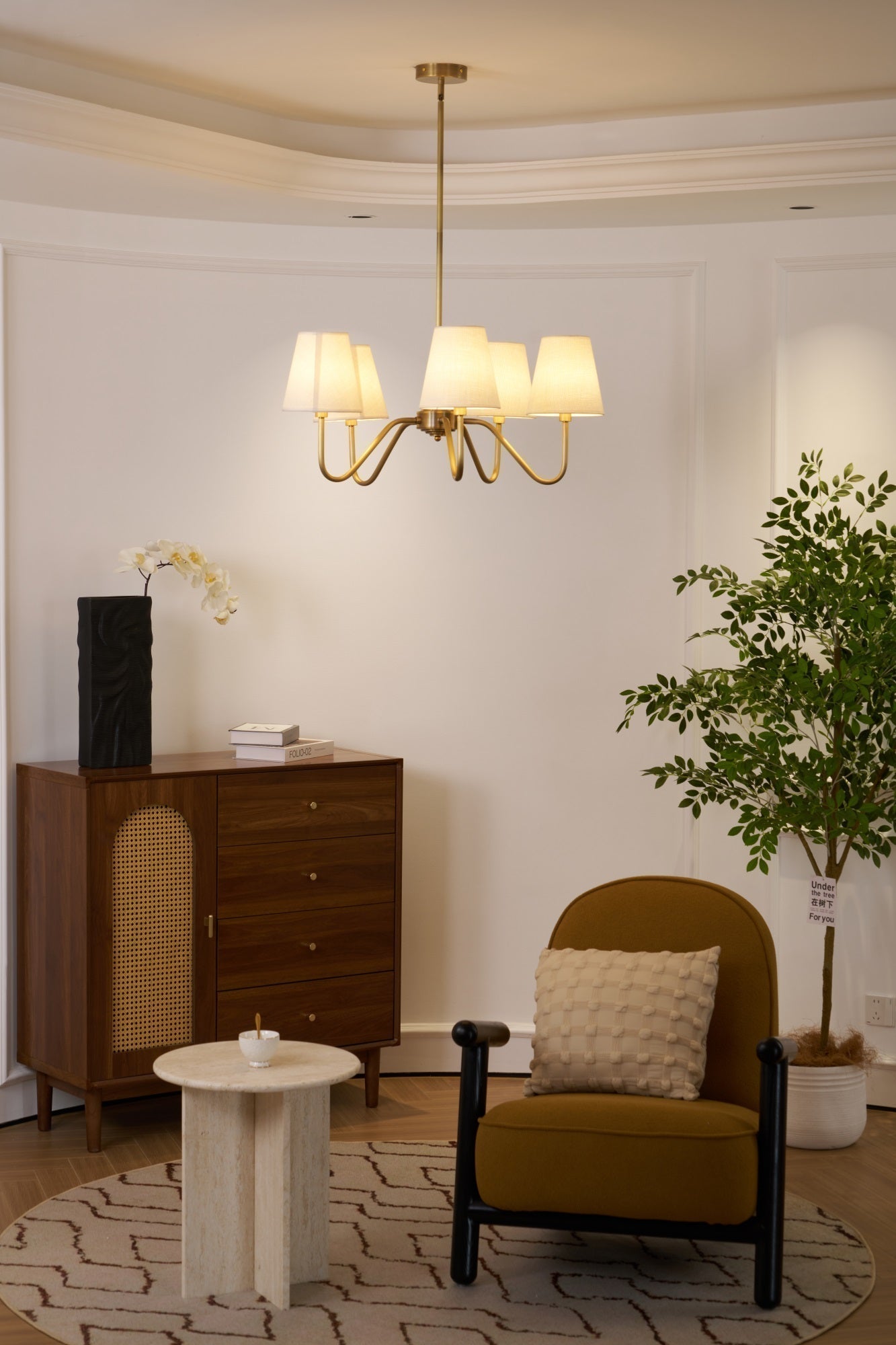 Opaluxe Brass Chandelier - Letslighting