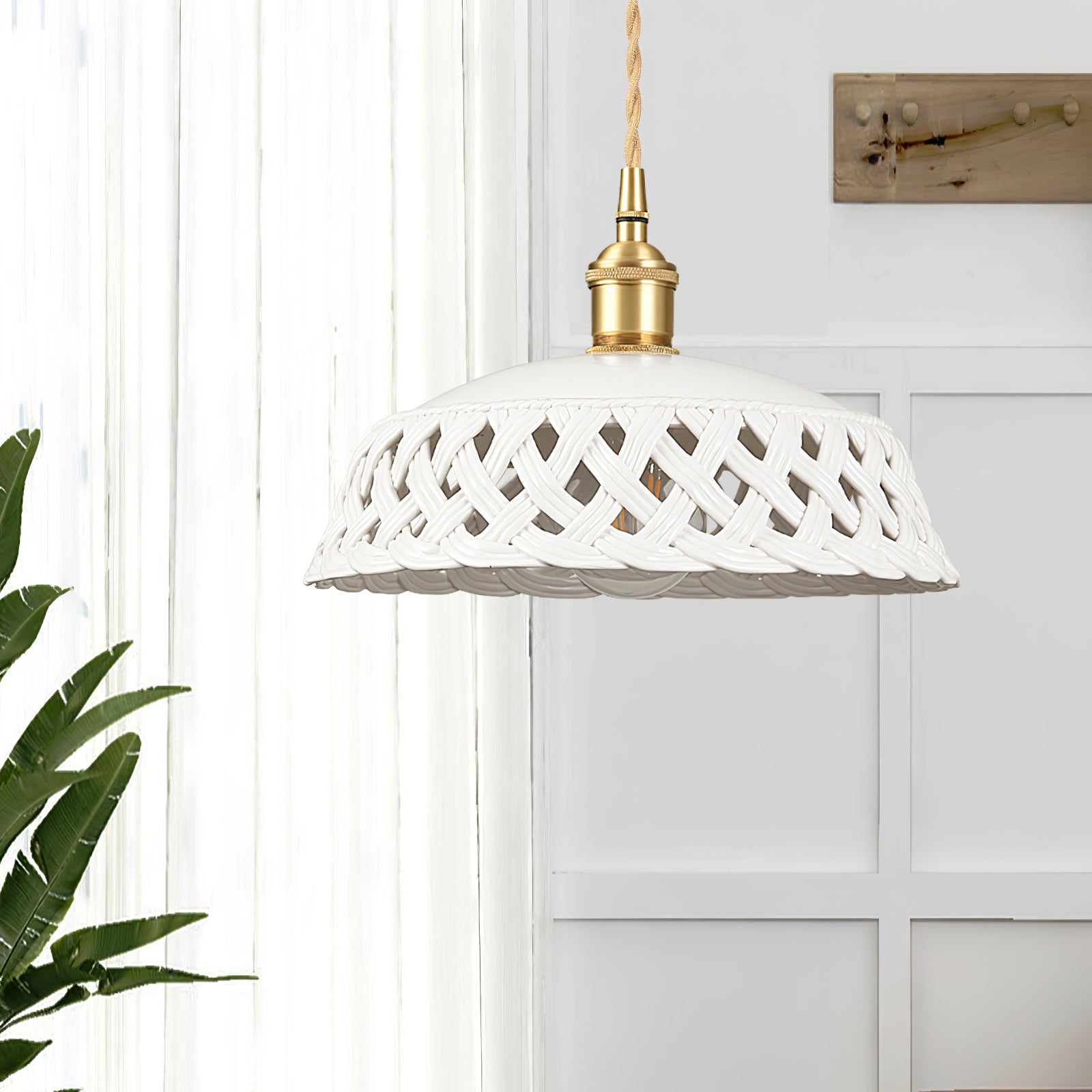 Openwork Ceramic Pendant Lamp - Letslighting