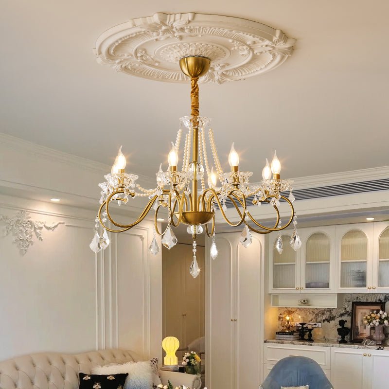 Opulent Pearl Crystal Chandelier - Letslighting