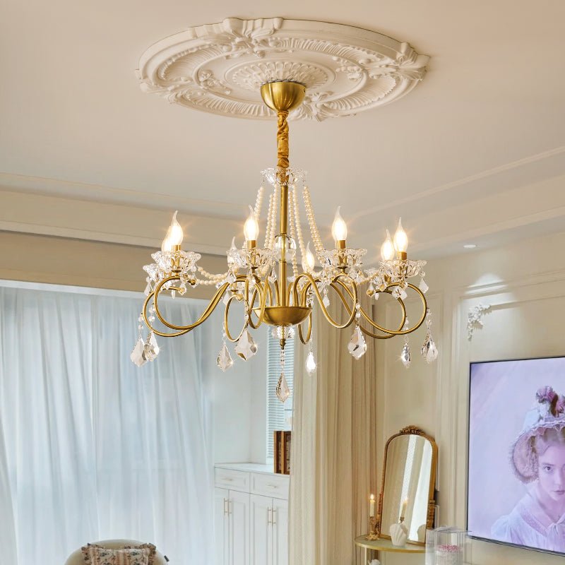 Opulent Pearl Crystal Chandelier - Letslighting