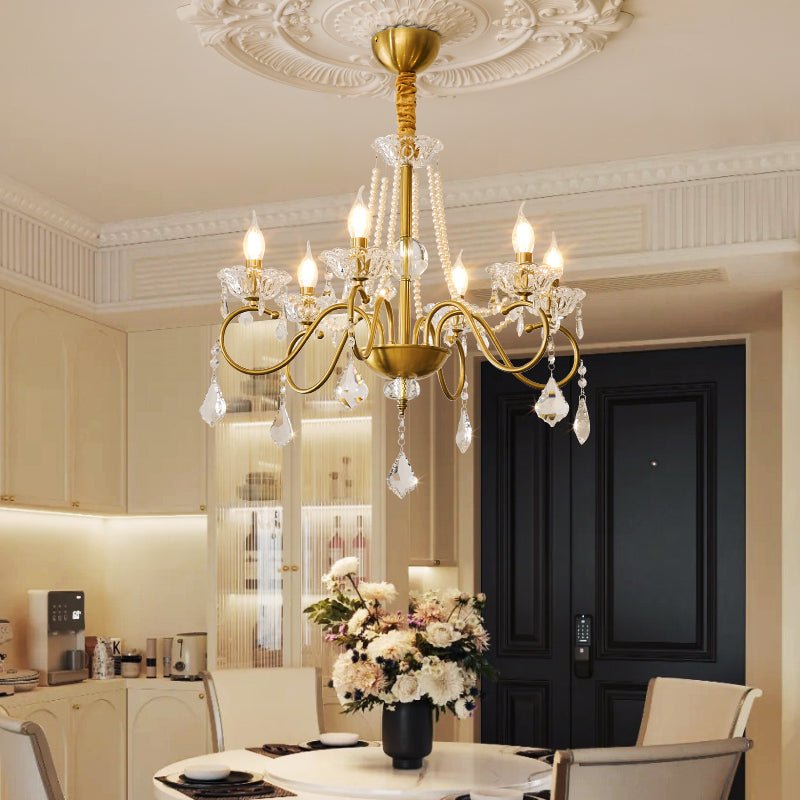 Opulent Pearl Crystal Chandelier - Letslighting