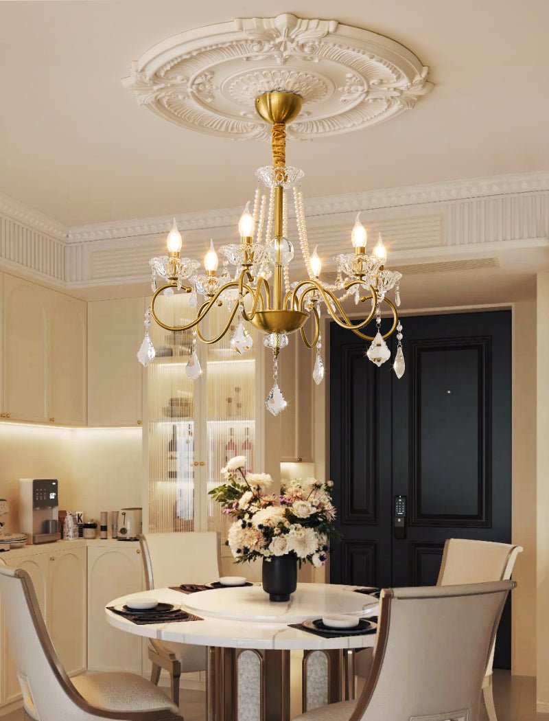 Opulent Pearl Crystal Chandelier - Letslighting