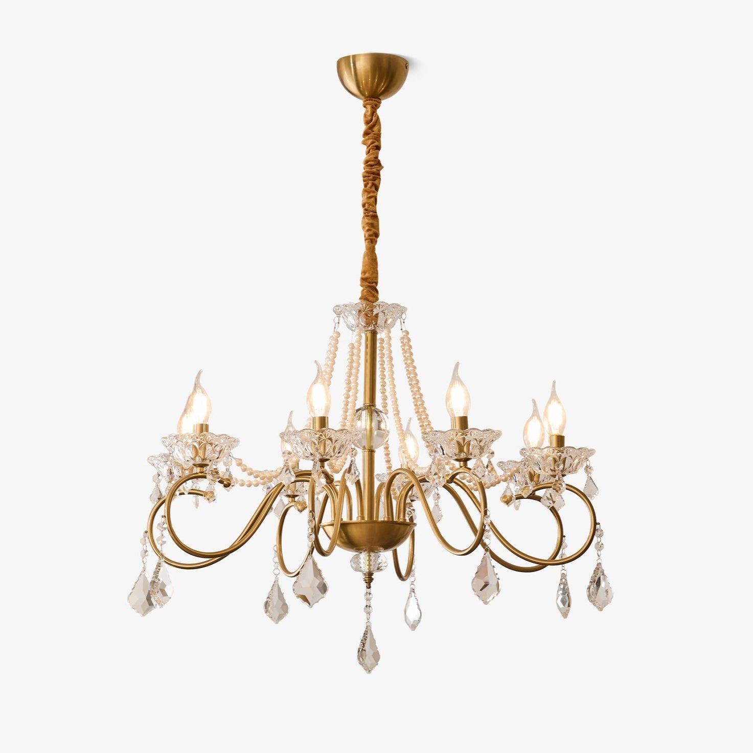 Opulent Pearl Crystal Chandelier - Letslighting