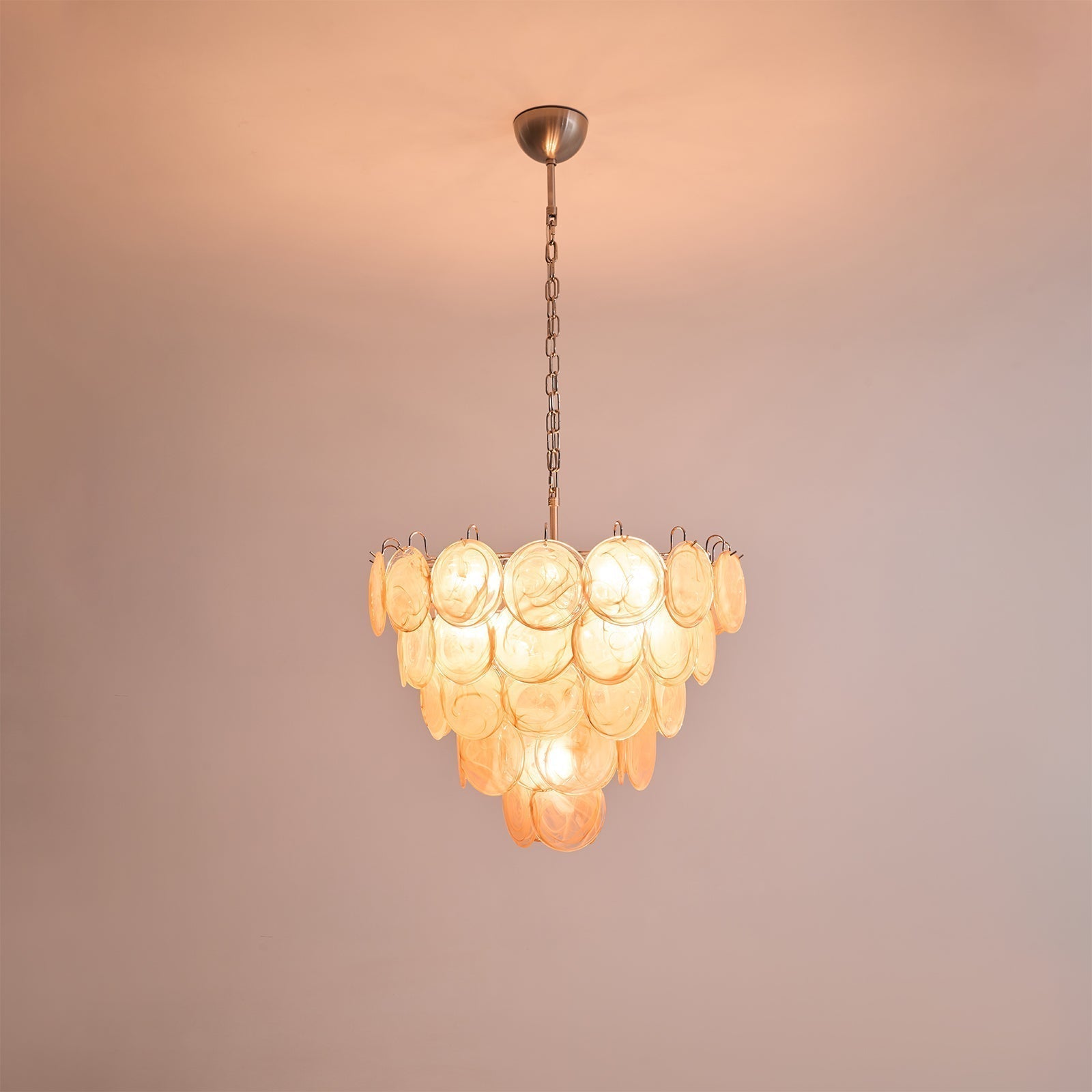 Aurora Chandelier Murano Glass Disc Classic - Letslighting