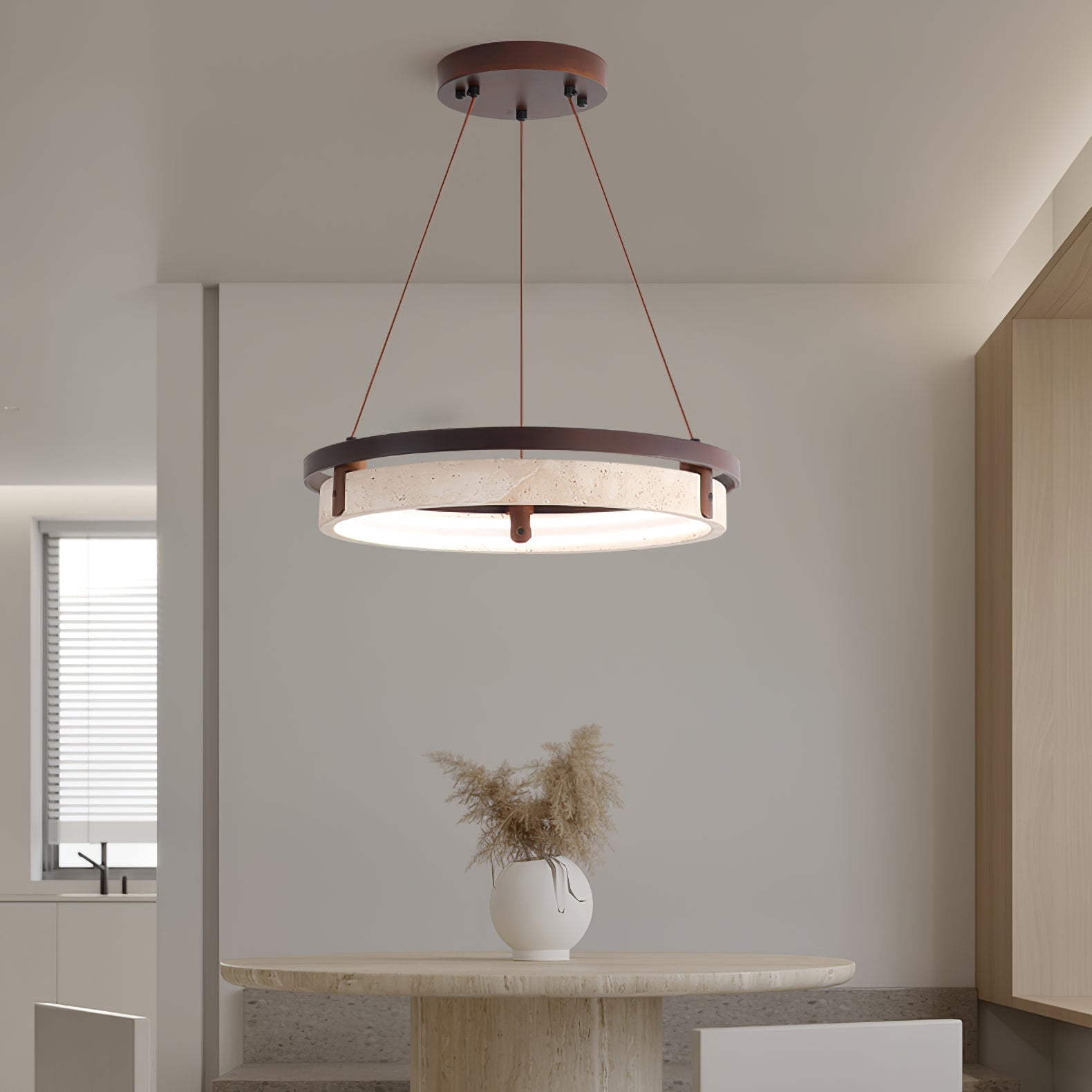 Veraearae Travertine Pendant Light - Letslighting