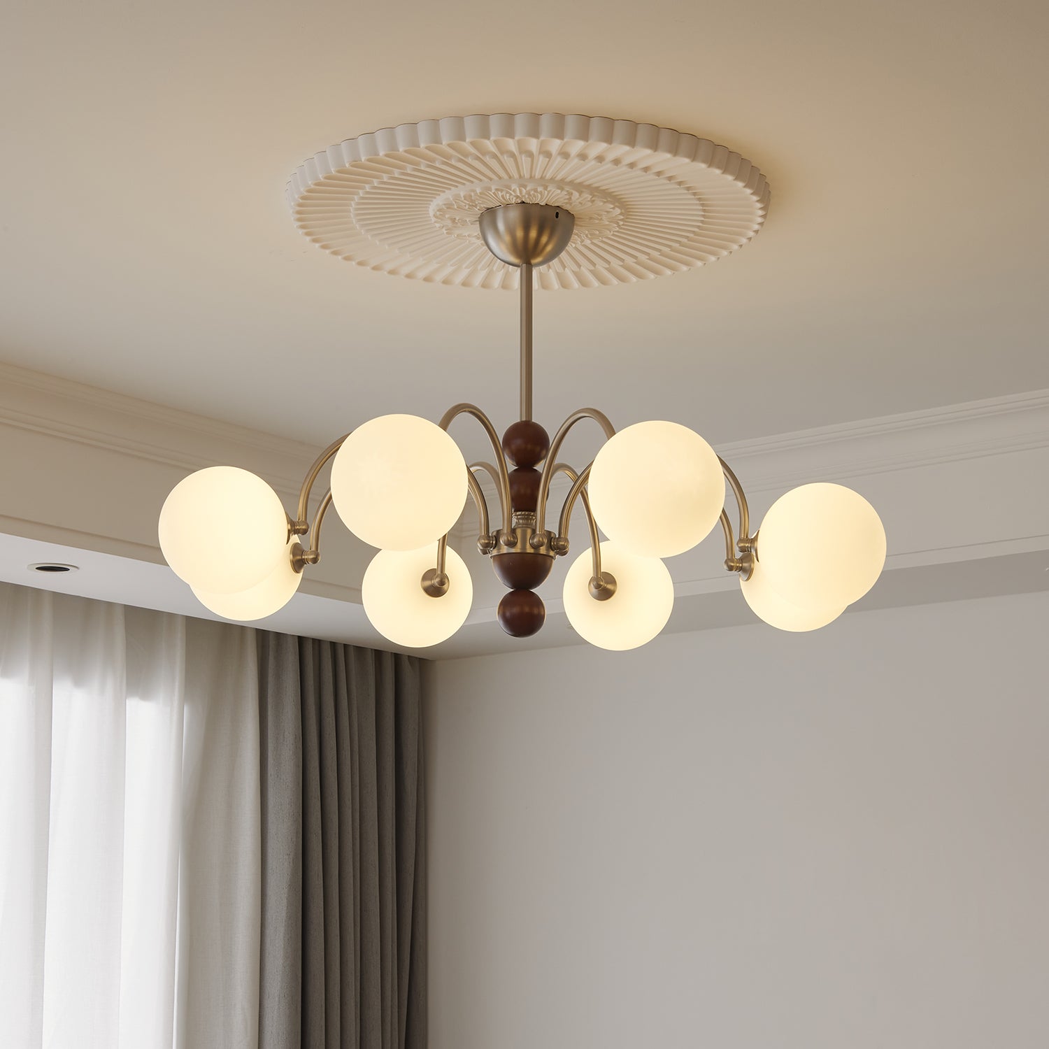 Orbital Curve Chandelier - Letslighting